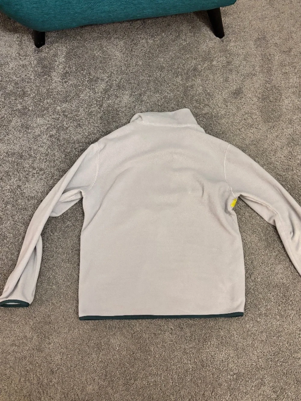 Cotopaxi fleece jacket gray yellow blue size medium men’s